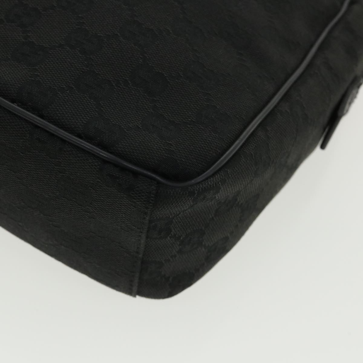 GUCCI GG Canvas Shoulder Bag Canvas Black 03136 ki2642