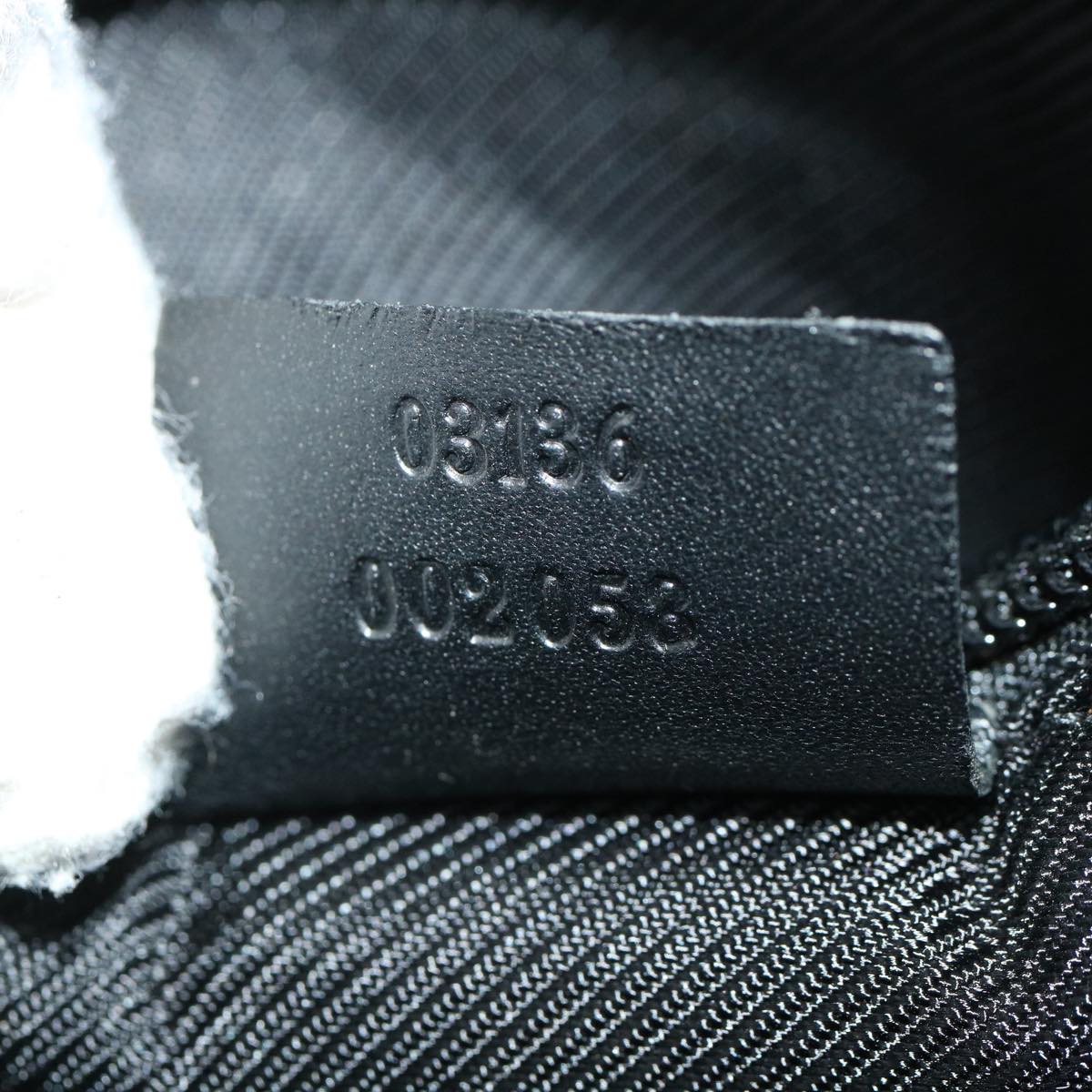 GUCCI GG Canvas Shoulder Bag Canvas Black 03136 ki2642