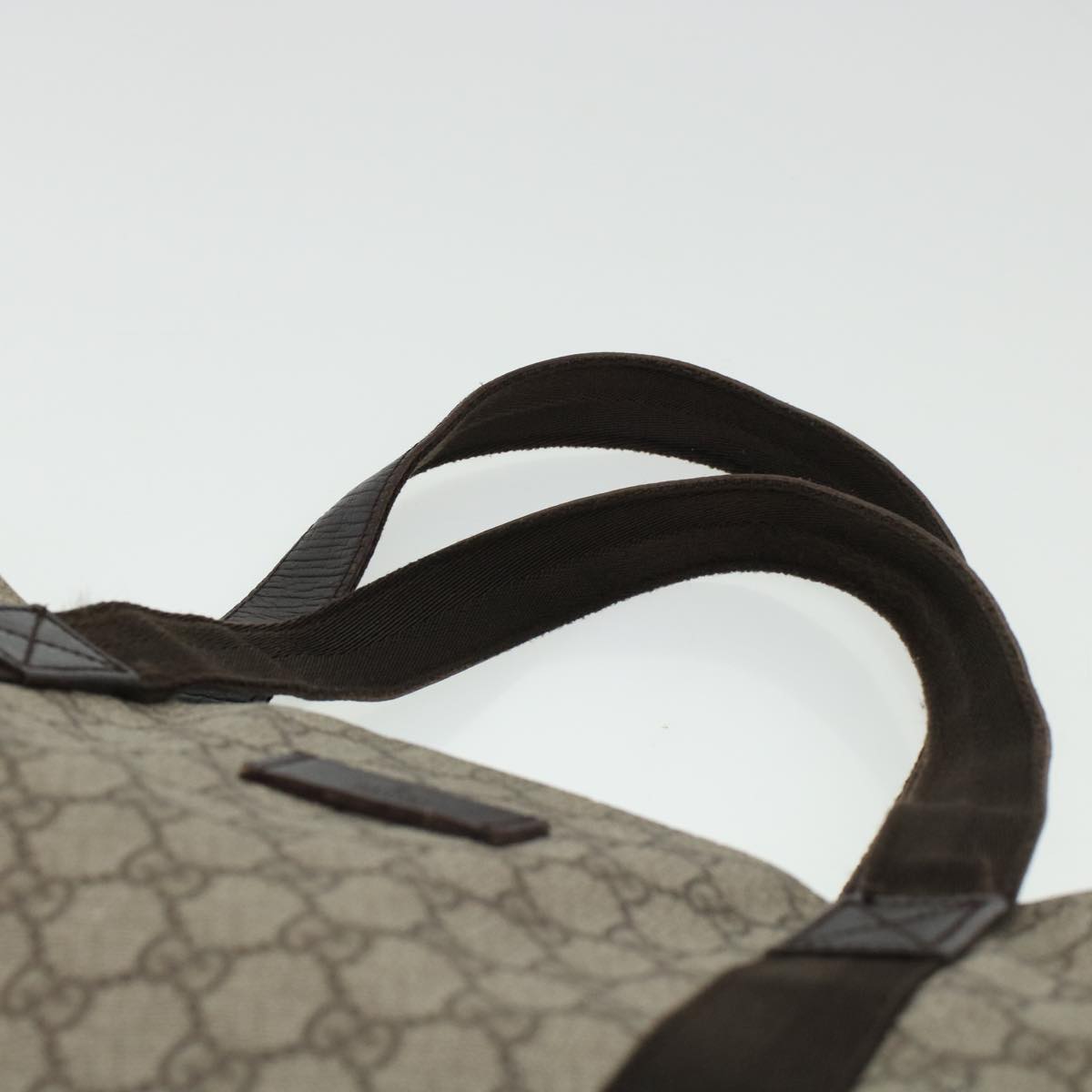 GUCCI GG Canvas Tote Bag PVC Leather Beige 141624 ki3005