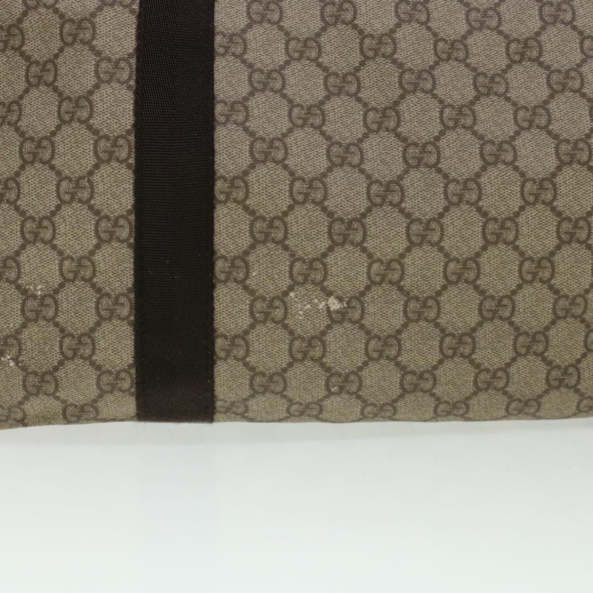 GUCCI GG Canvas Tote Bag PVC Leather Beige 141624 ki3005