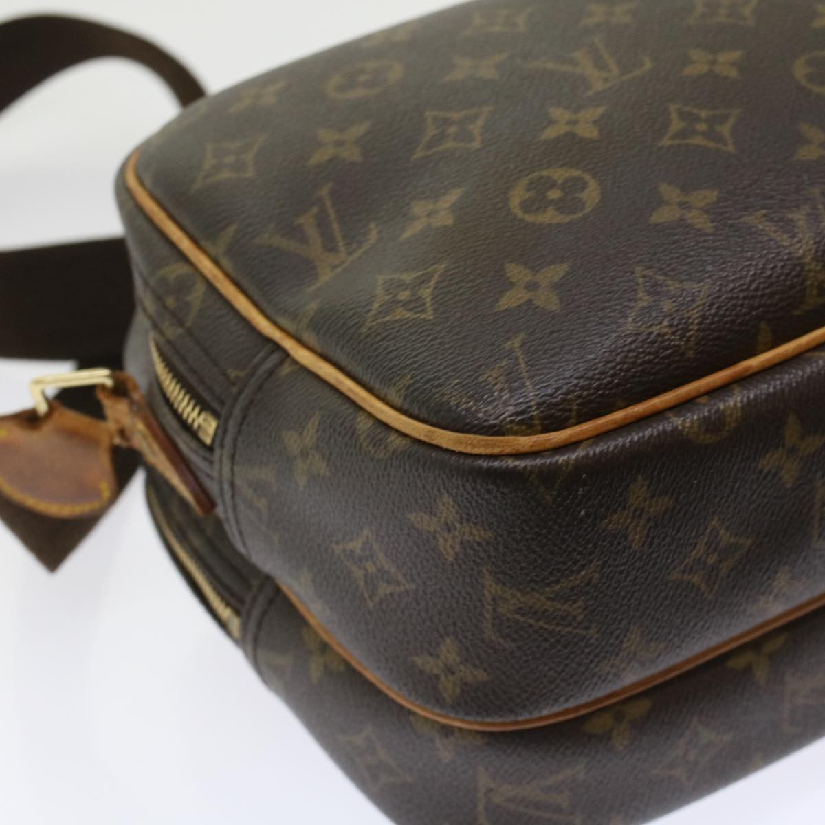 LOUIS VUITTON Monogram Reporter PM Shoulder Bag M45254 LV ki3178
