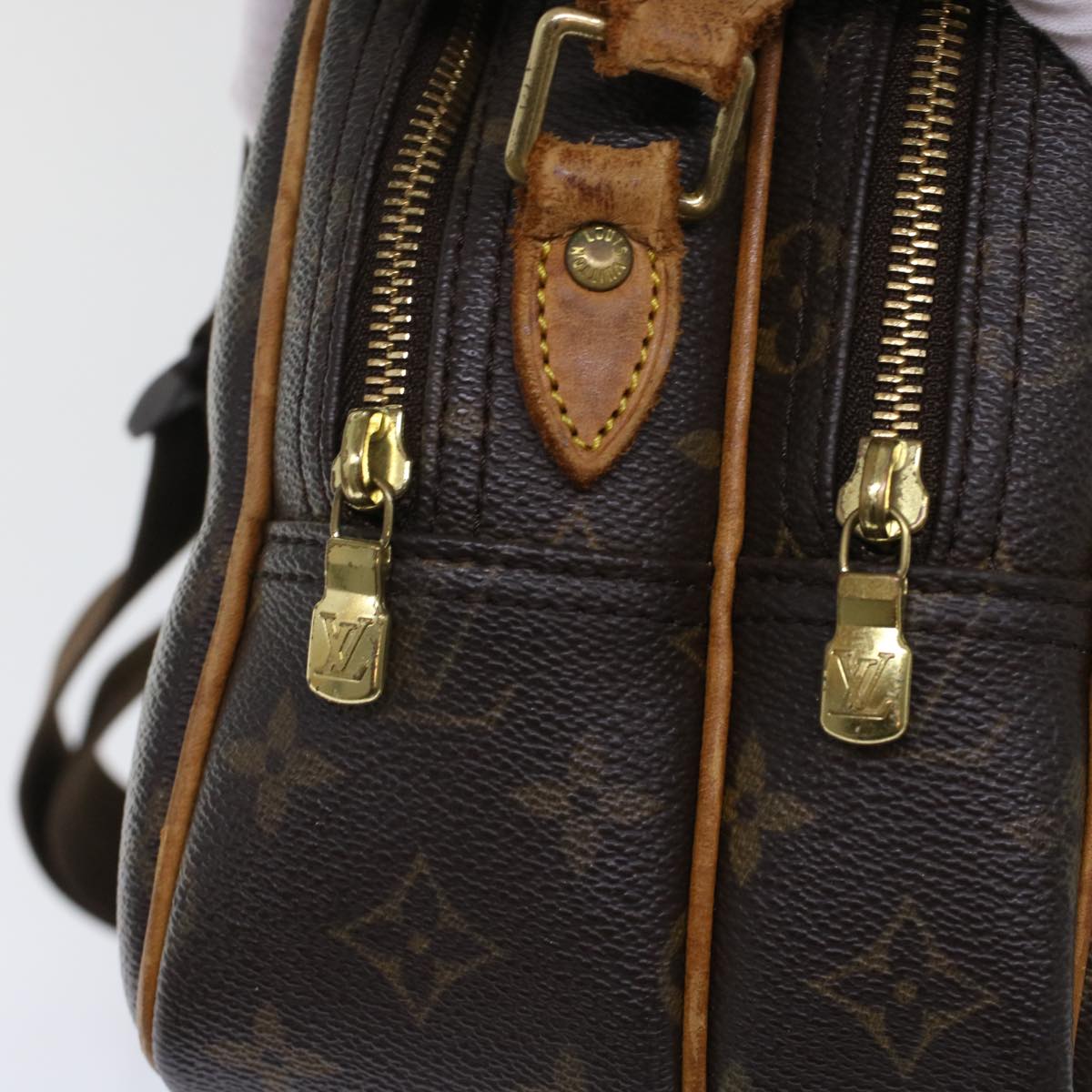 LOUIS VUITTON Monogram Reporter PM Shoulder Bag M45254 LV ki3178