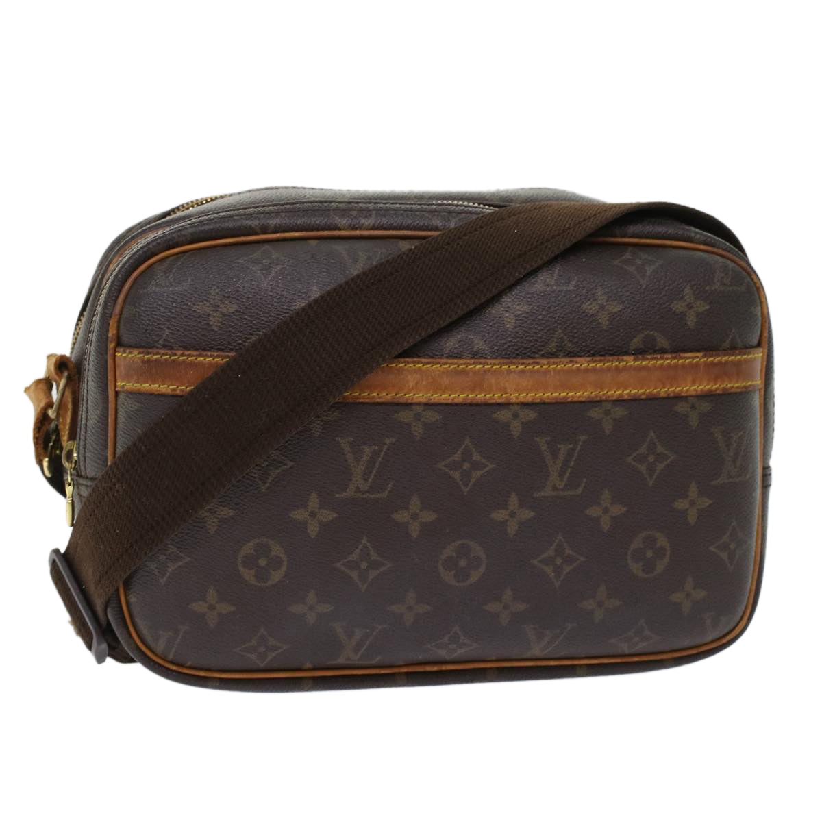 LOUIS VUITTON Monogram Reporter PM Shoulder Bag M45254 LV ki3178