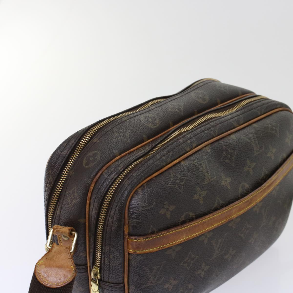 LOUIS VUITTON Monogram Reporter PM Shoulder Bag M45254 LV ki3178