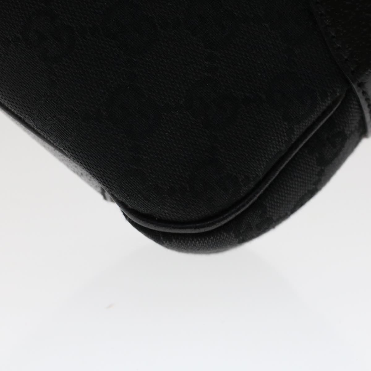 GUCCI GG Canvas Shoulder Bag Black 118012 ki3238