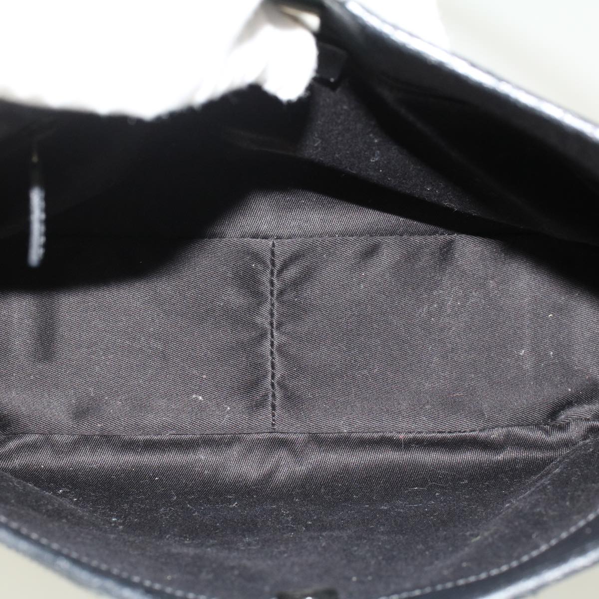 GUCCI GG Canvas Shoulder Bag Black 118012 ki3238