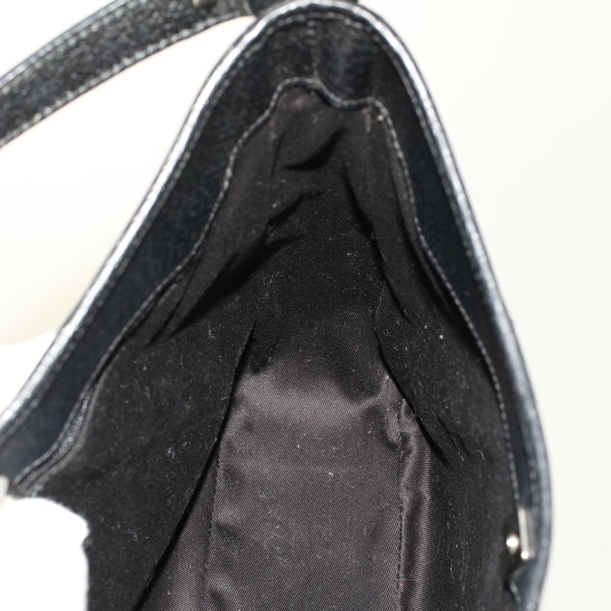 GUCCI GG Canvas Shoulder Bag Black 118012 ki3238