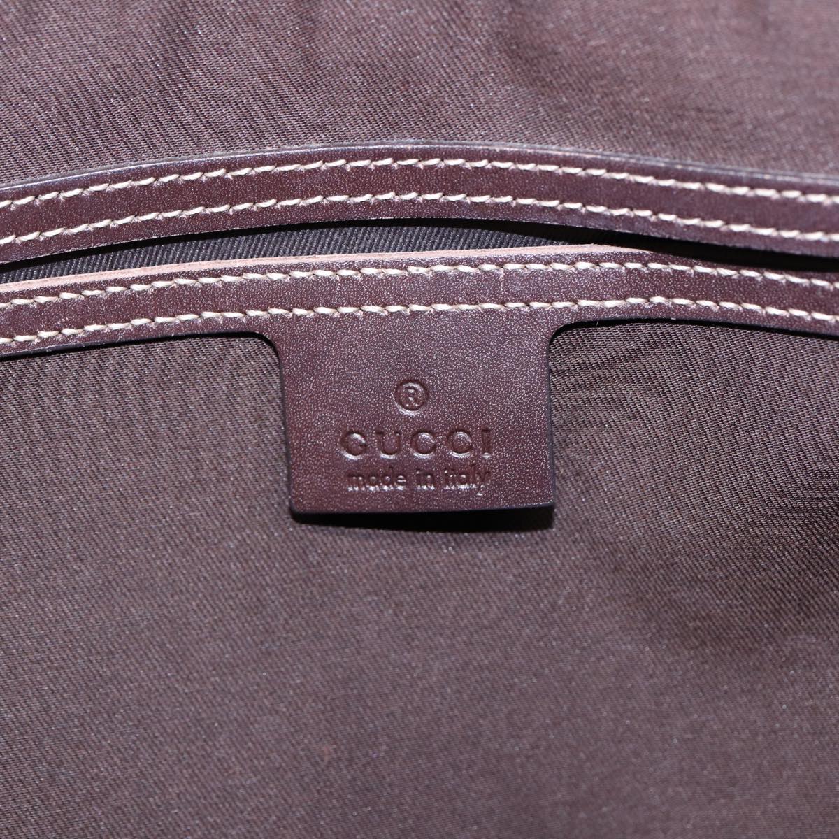 GUCCI GG Supreme Tote Bag PVC Beige Gold 223668 Auth ki4895
