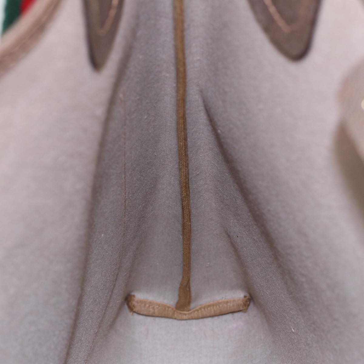 GUCCI GG Canvas Web Sherry Line Tote Bag PVC Leather Beige Green Red Auth kk306