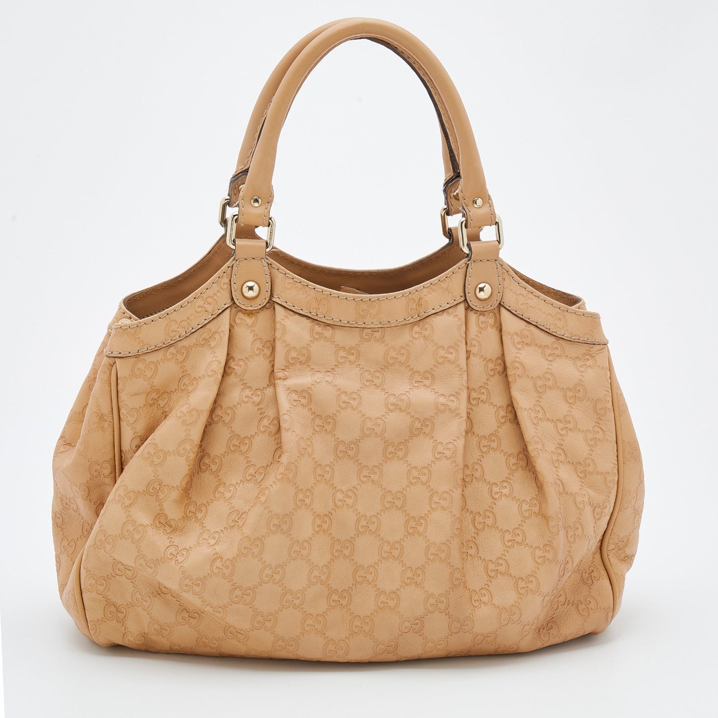 Gucci Beige Guccissima Leather Medium Sukey Tote