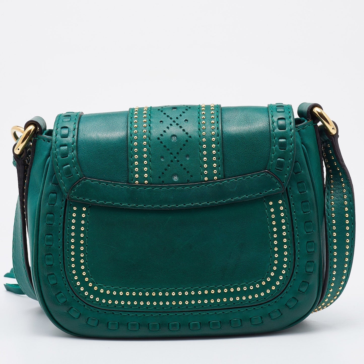 Gucci Green Leather Small Snaffle Bit Shoulder Bag