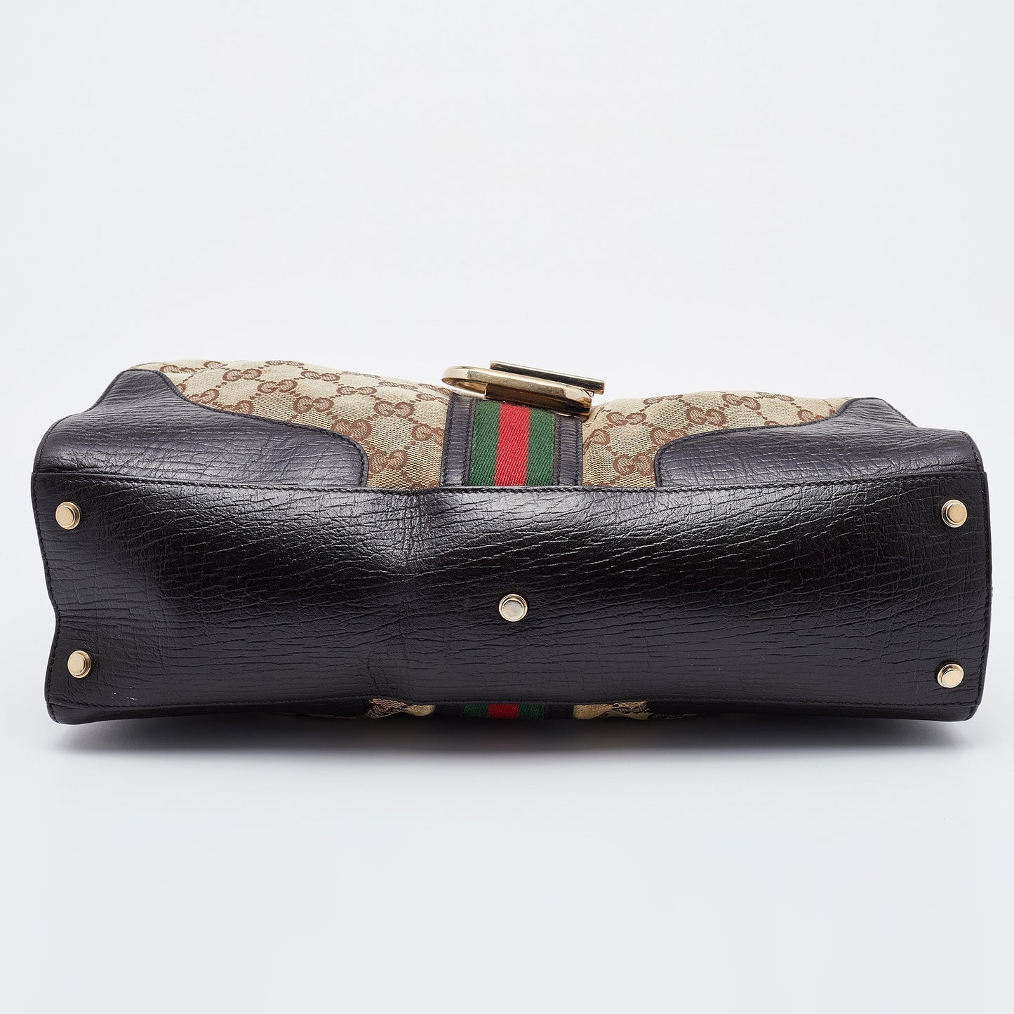 Gucci Beige/Brown GG Canvas and Leather Junco Shoulder Bag
