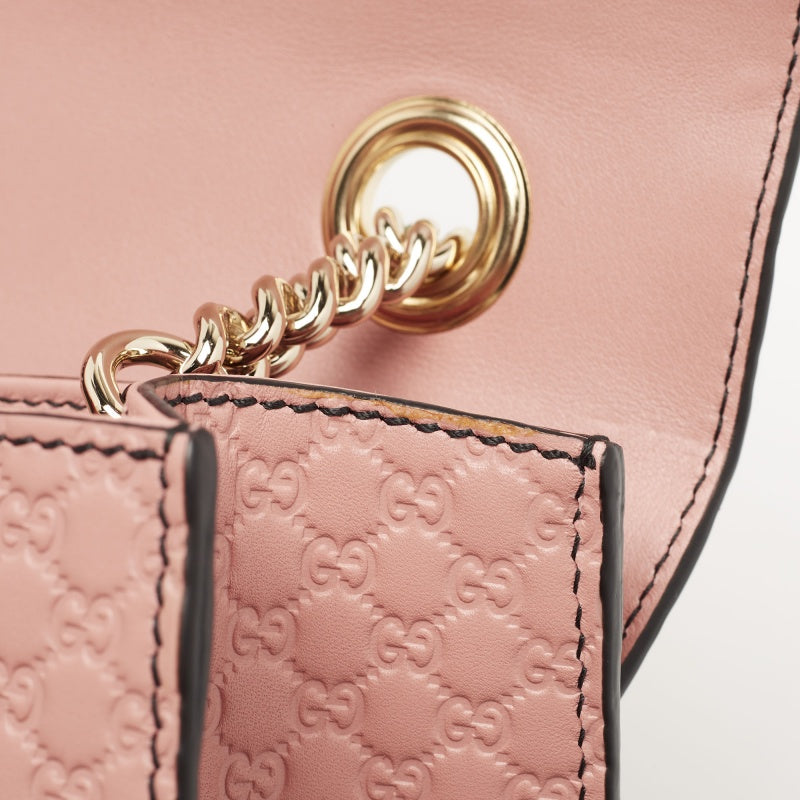Gucci Pink Microguccissima Leather Medium Emily Shoulder Bag