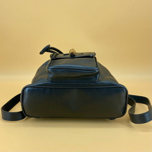 GUCCI mini bamboo leather backpack