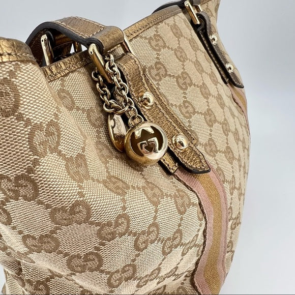 Gucci Vintage Abbey ball cloth shoulder bag TWS