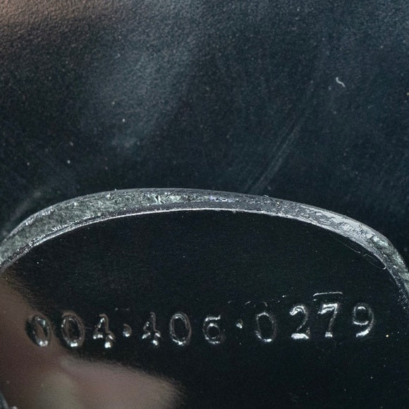 GUCCI vintage black leather clutch