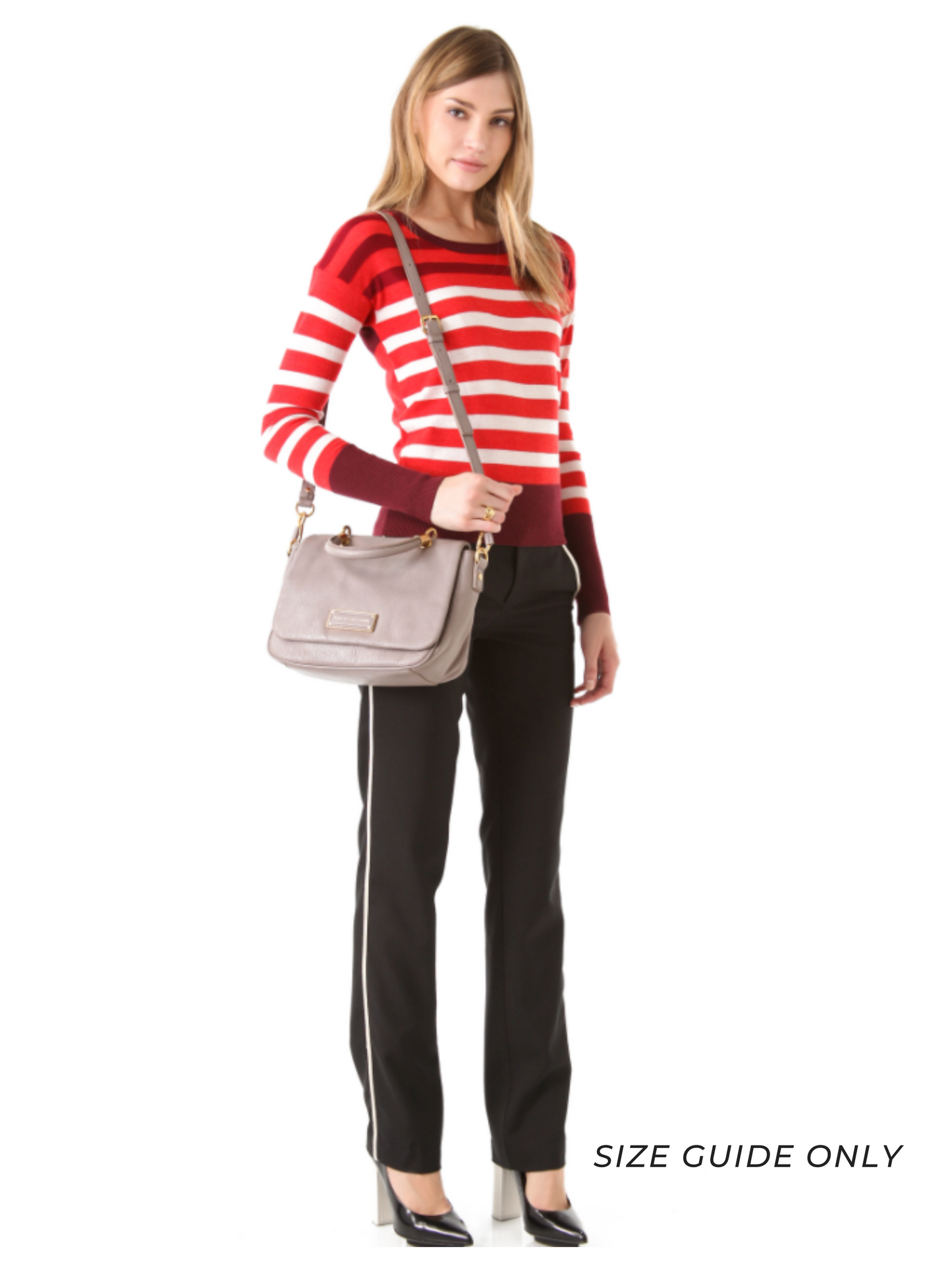 MARC BY MARC JACOBS - "TOO HOT TO HANDLE" CROSSBODY BAG LIGHT GREY