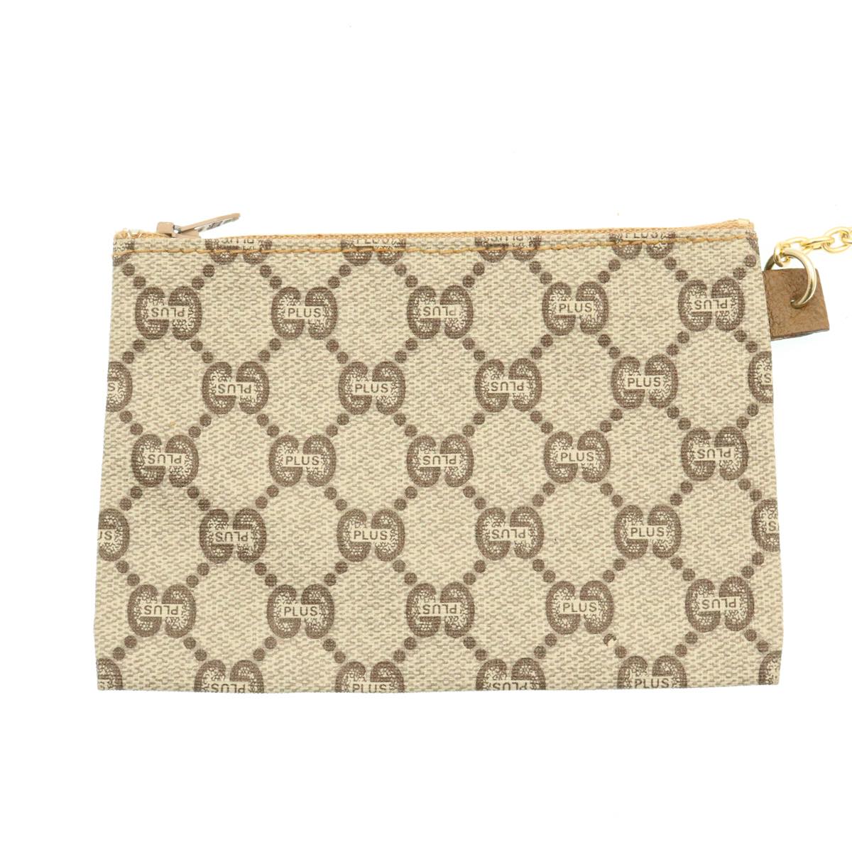 GUCCI Web Sherry Line GG Canvas Tote Bag Beige Red Green ms041