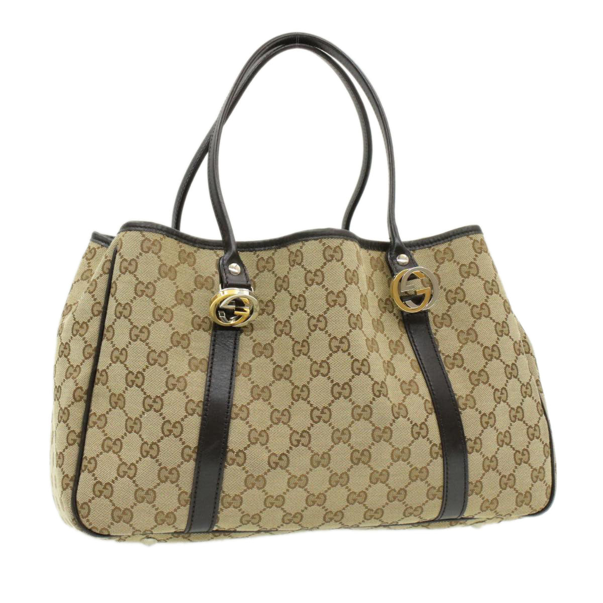 GUCCI Interlocking GG Canvas Tote Bag Beige pg1427