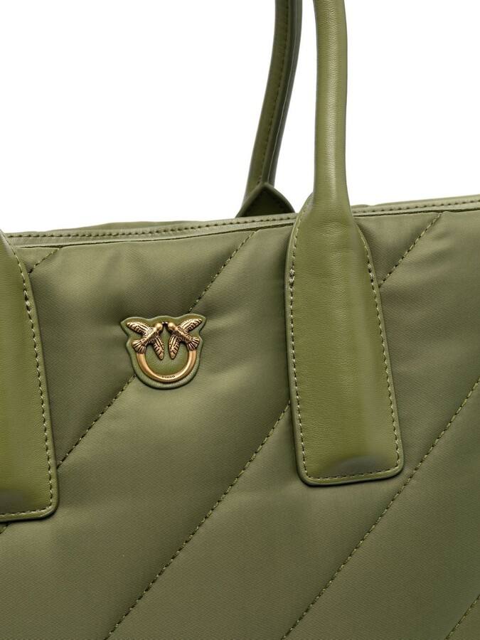 Original Pinko Maxi Puff Qualitied Shell Tote Bag