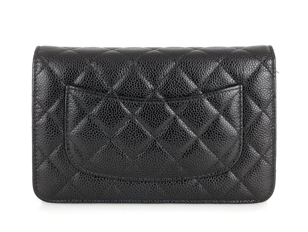 Chanel Black Classic Wallet On Chain