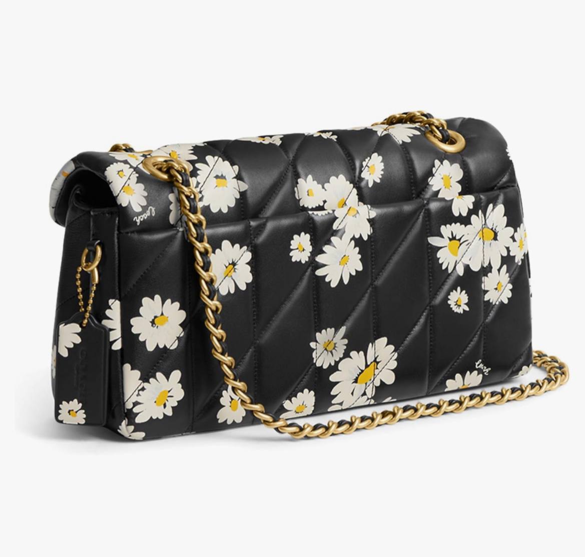 Tabby Shoulder Bag 26 With Quilting And Floral Print