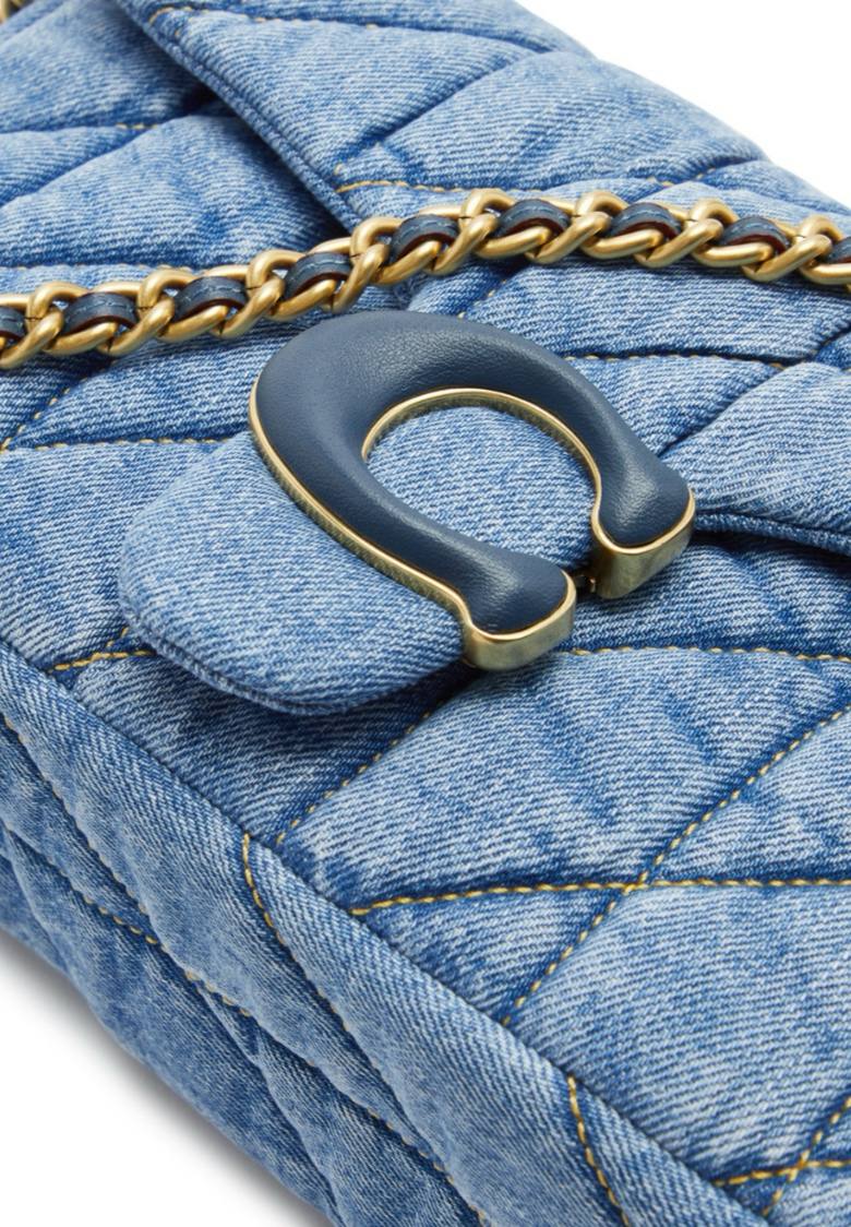 Coach Tabby 26 quilted denim shoulder bag