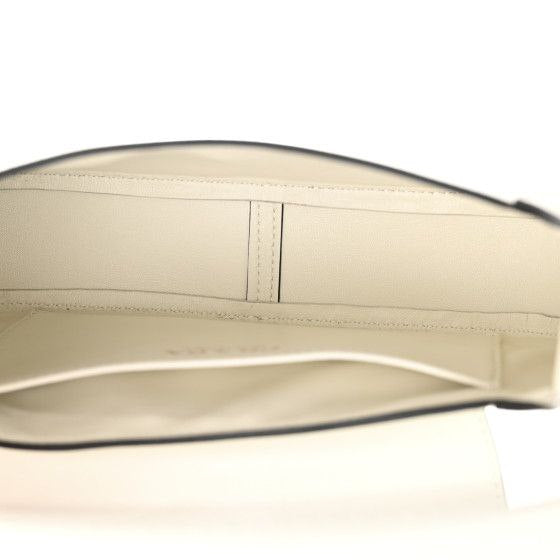 Prada White Brushed Leather Shoulder Bag