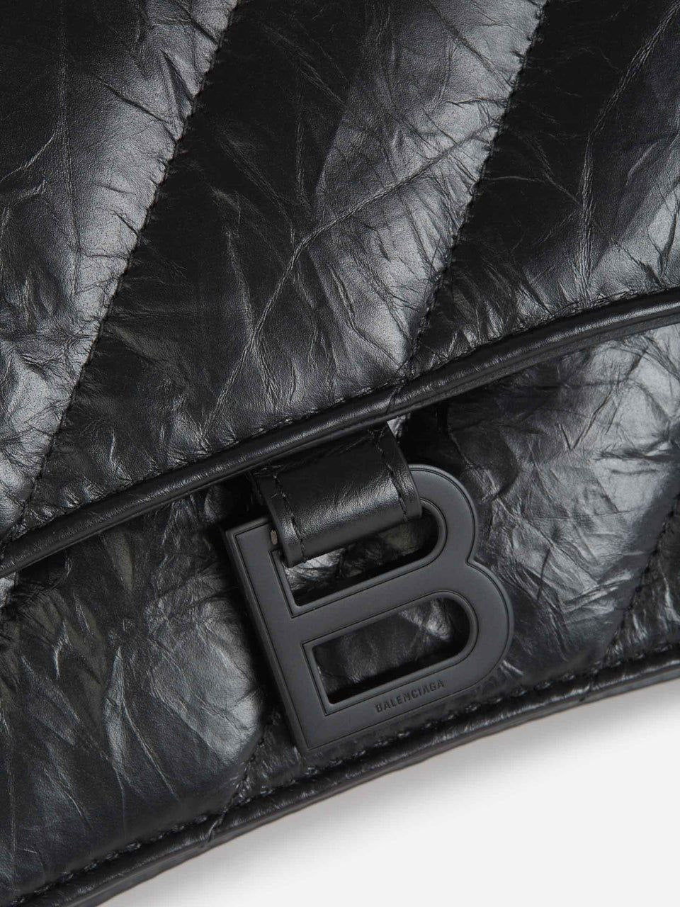 Balenciaga Medium Crush Quilted Leather Shoulder Bag