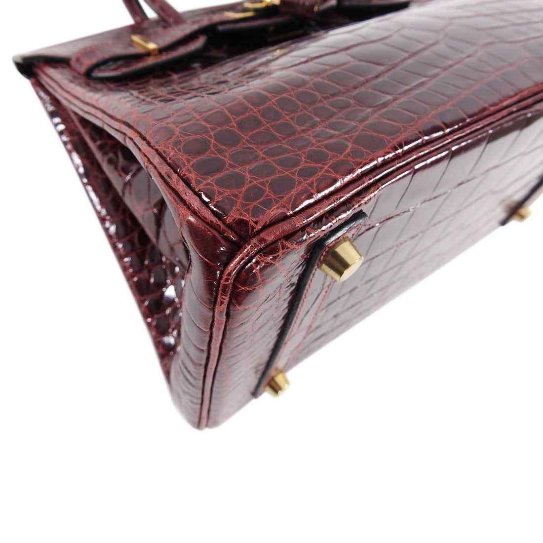 Hermes Bordeaux Alligator Birkin
