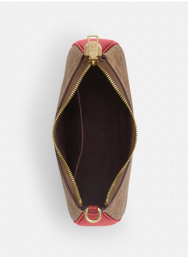 Coach Teri Shoulder Bag In Signature Canvas With Stripe
