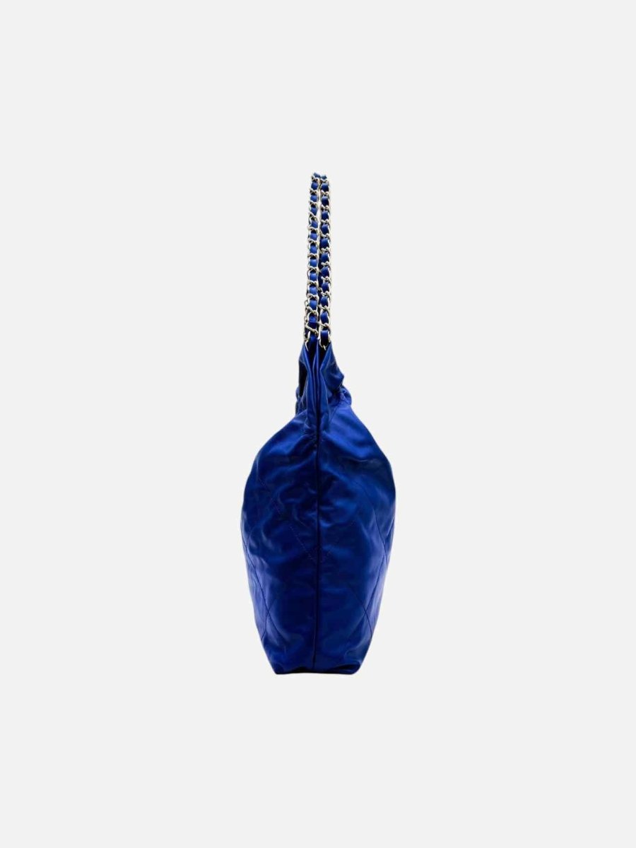 CHANEL 22 Blue Quilted Shoulder Bag