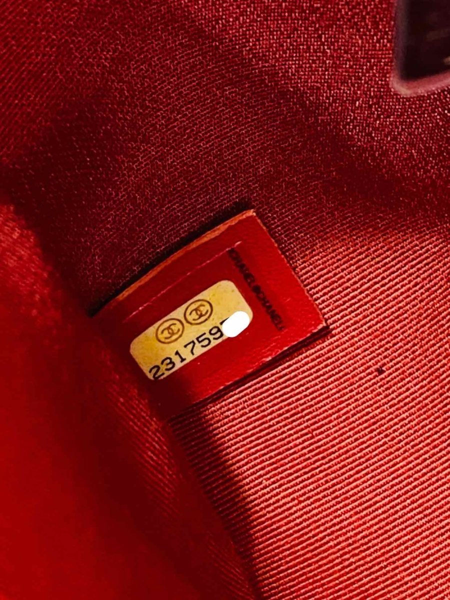 CHANEL Boy Flap Red Shoulder Bag