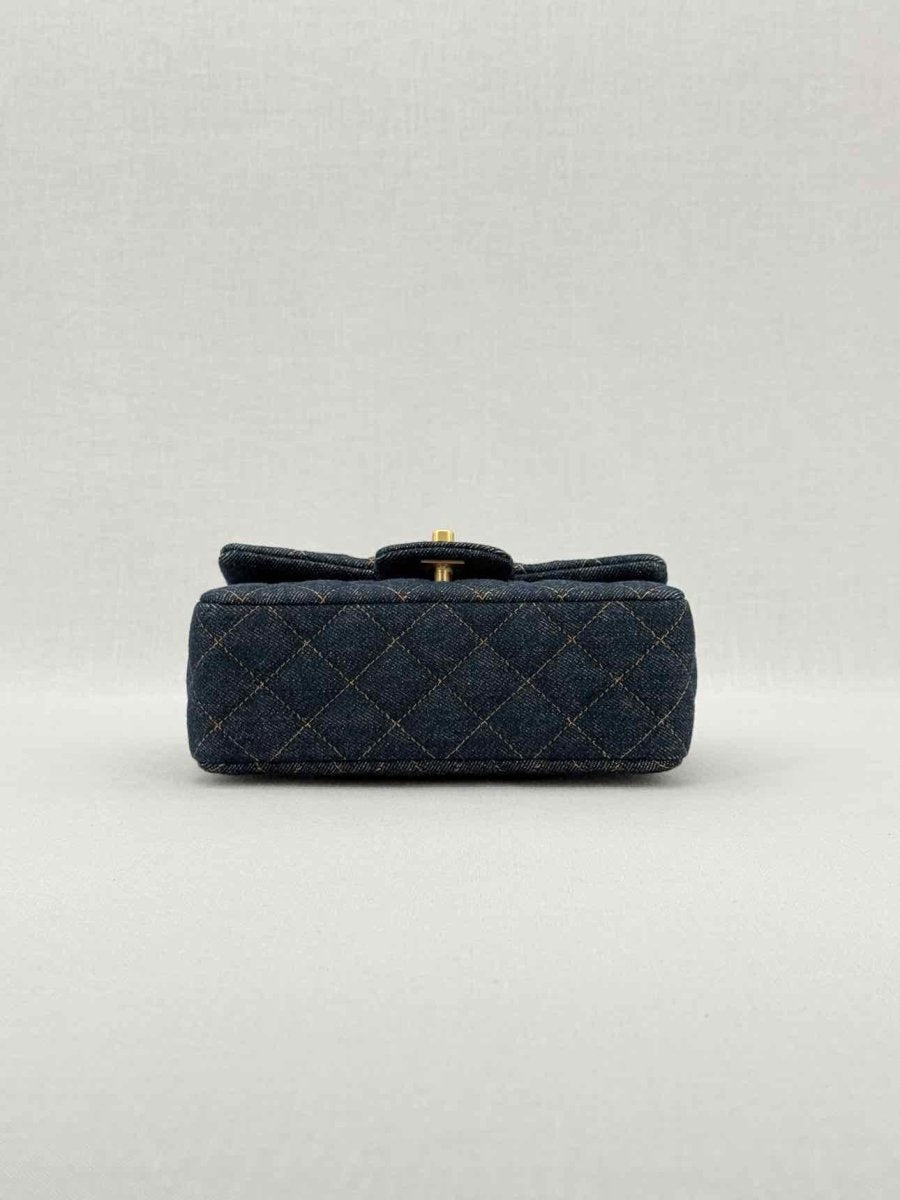 CHANEL Classic Flap Denim Quilted Shoulder Bag