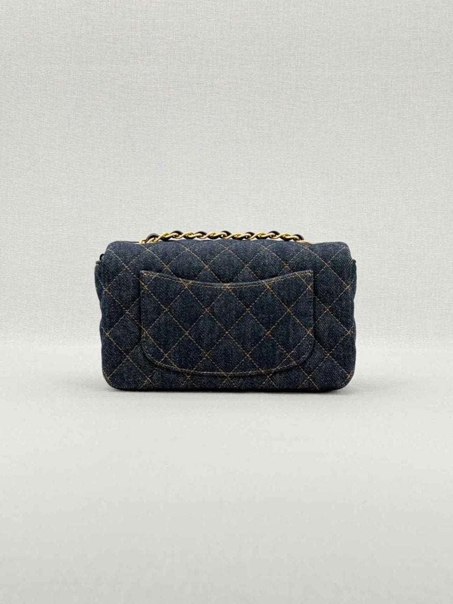 CHANEL Classic Flap Denim Quilted Shoulder Bag