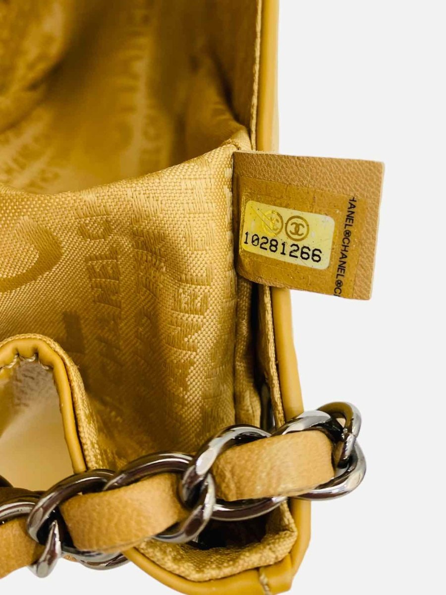 CHANEL East West Flap Beige Shoulder Bag