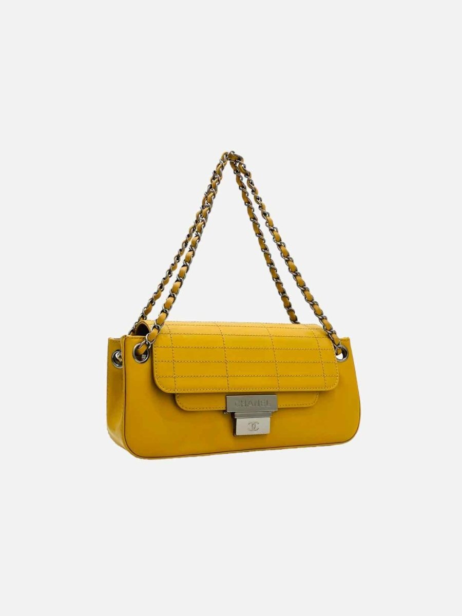 CHANEL East West Flap Beige Shoulder Bag