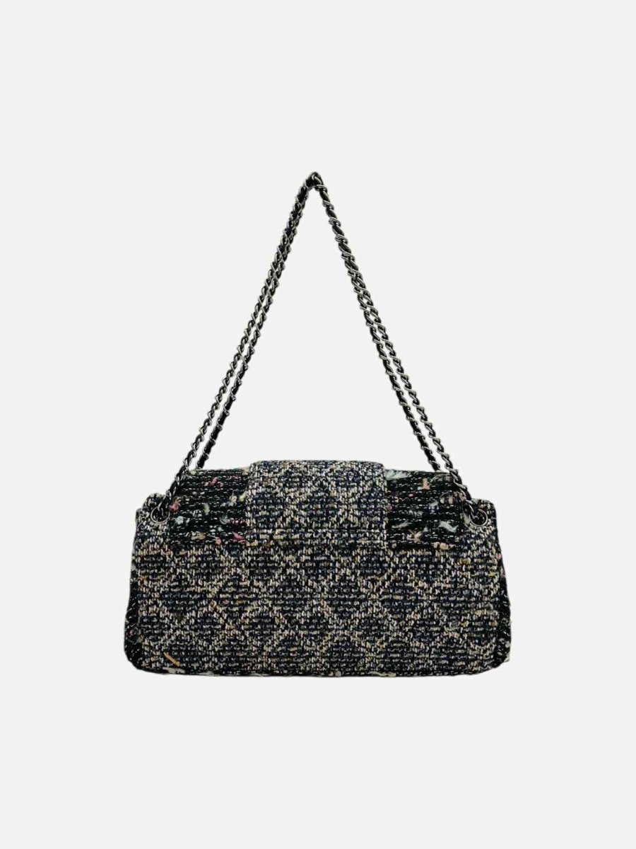 CHANEL Fantasy Tweed Black Multicolor Shoulder Bag