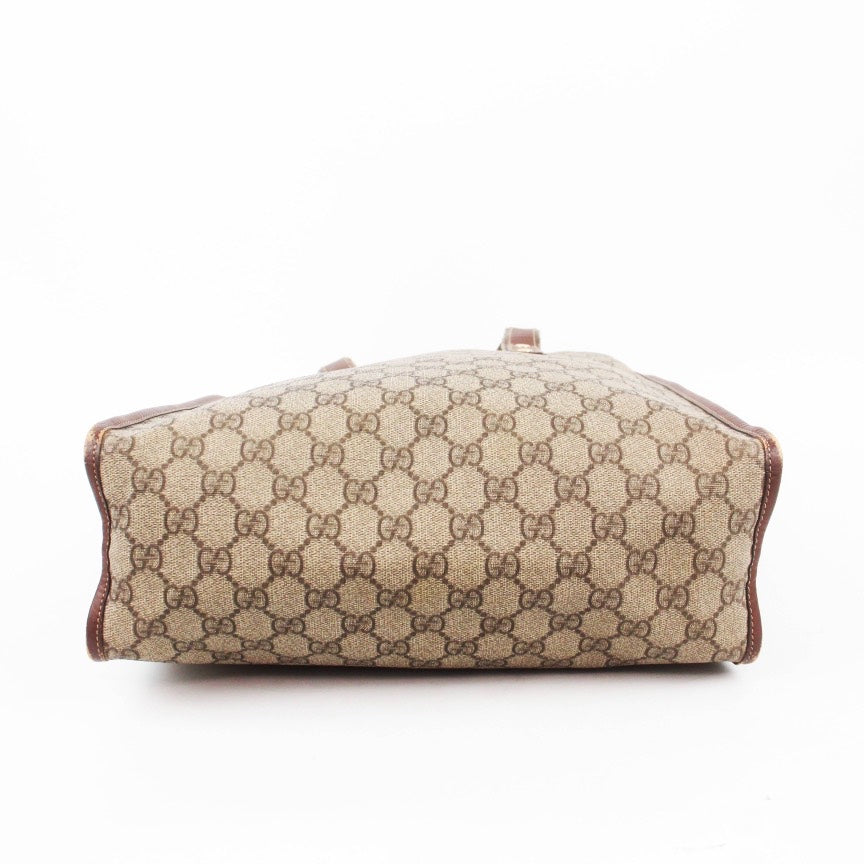 Gucci Beige Monogram Canvas Tote Bag Medium