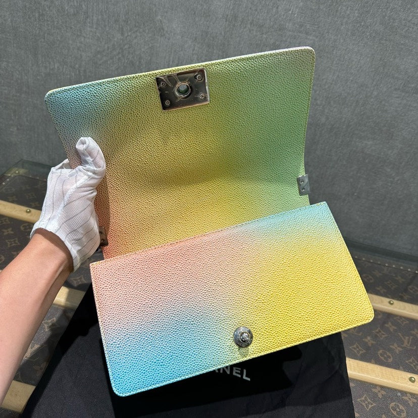 Chanel Leboy Multicolor Quilted Leather Shoulder Bag Medium