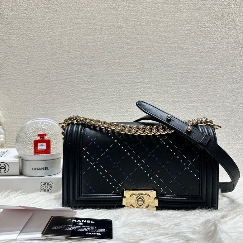 Chanel Le Boy Black Shoulder Bag - Preloved