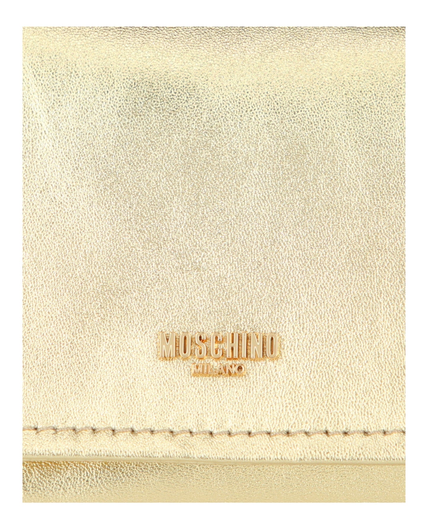Moschino Logo-Lettering Metallic Crossbody Bag Womens 7303-8011-0615