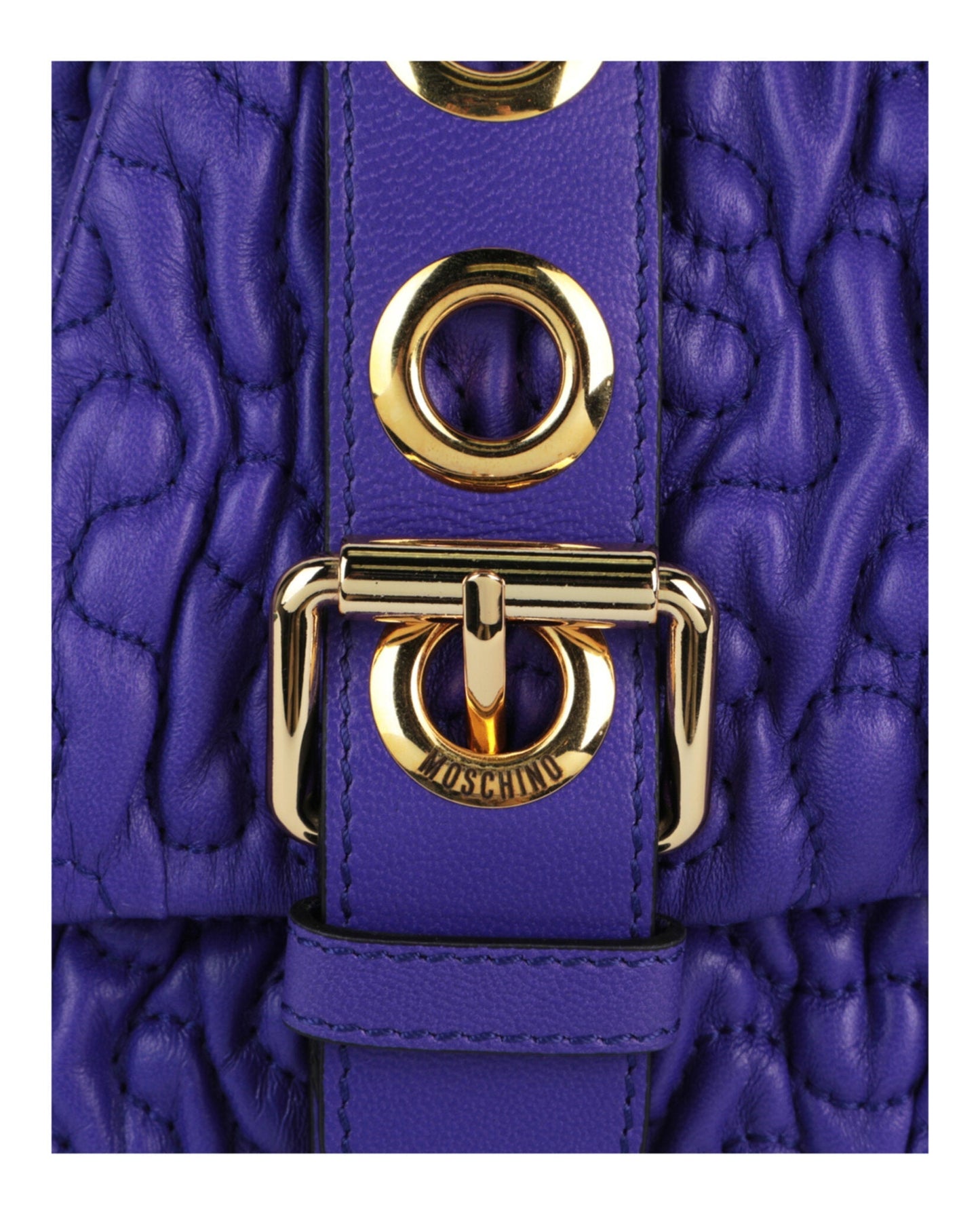 Moschino Destroyed Chain Quilted Crossbody Bag Womens 7599-8002-0279