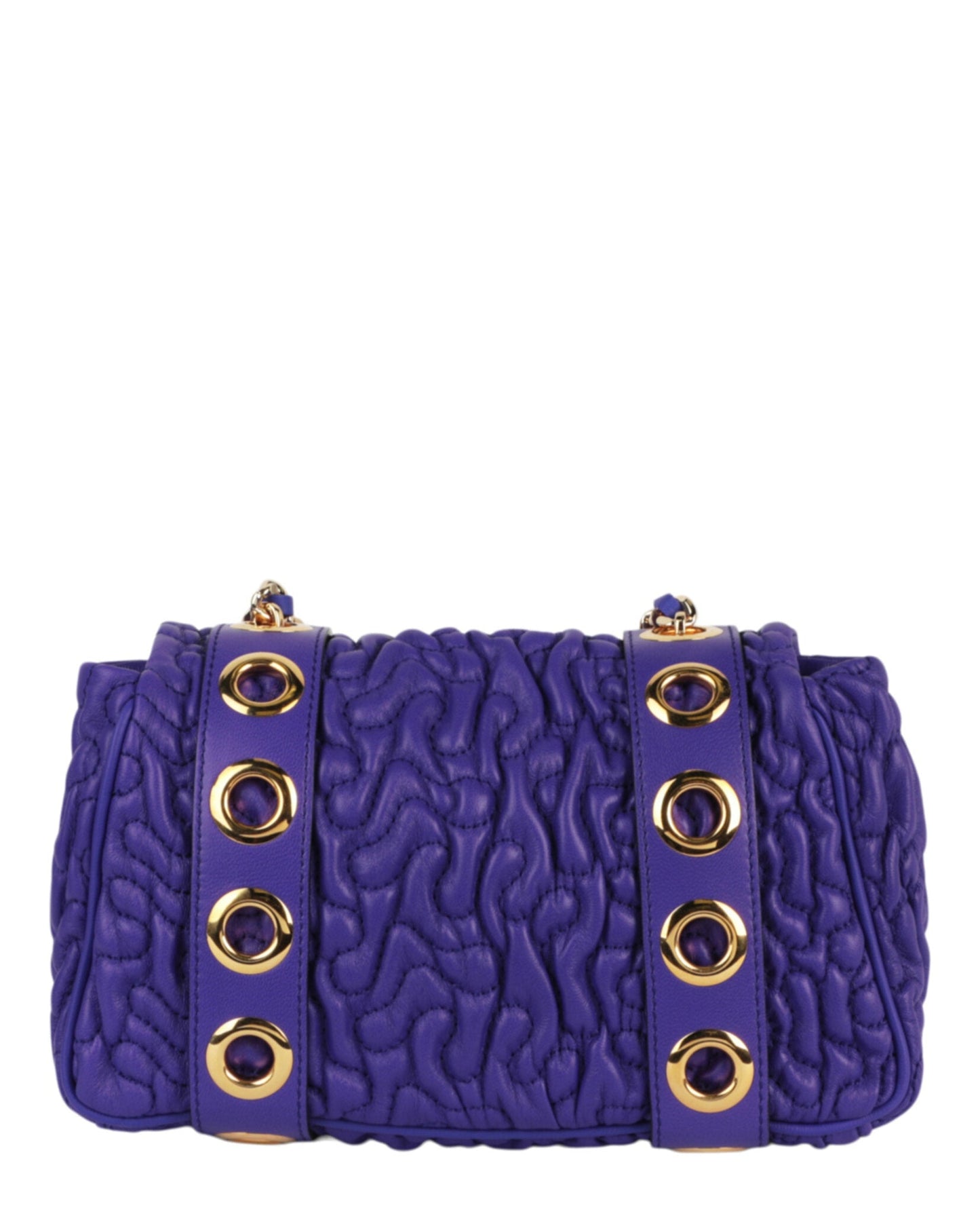 Moschino Destroyed Chain Quilted Crossbody Bag Womens 7599-8002-0279