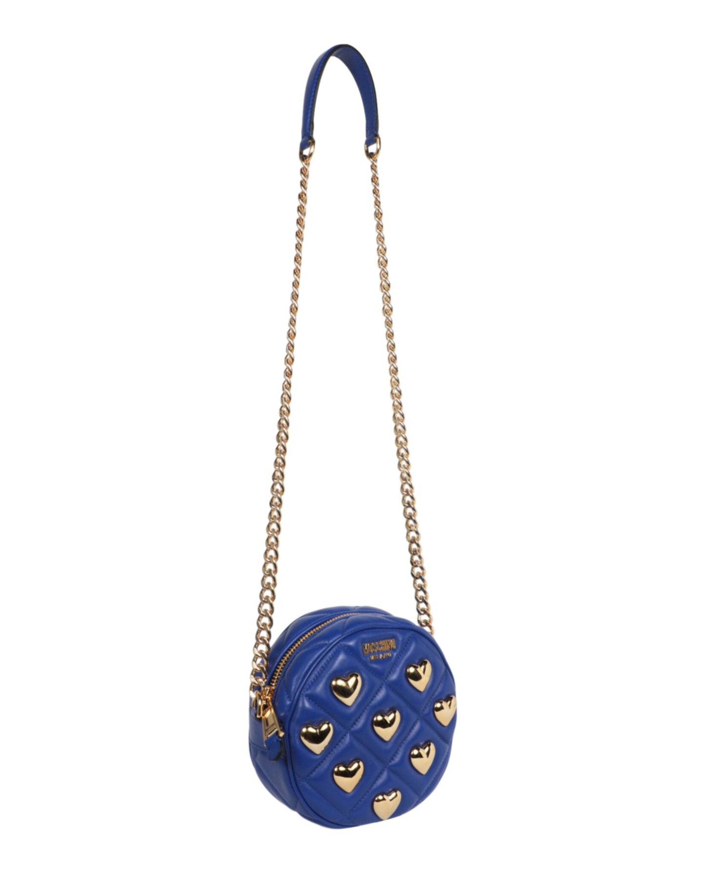 Moschino Heart Studs Quilted Crossbody Bag Womens 7508-8002-0296