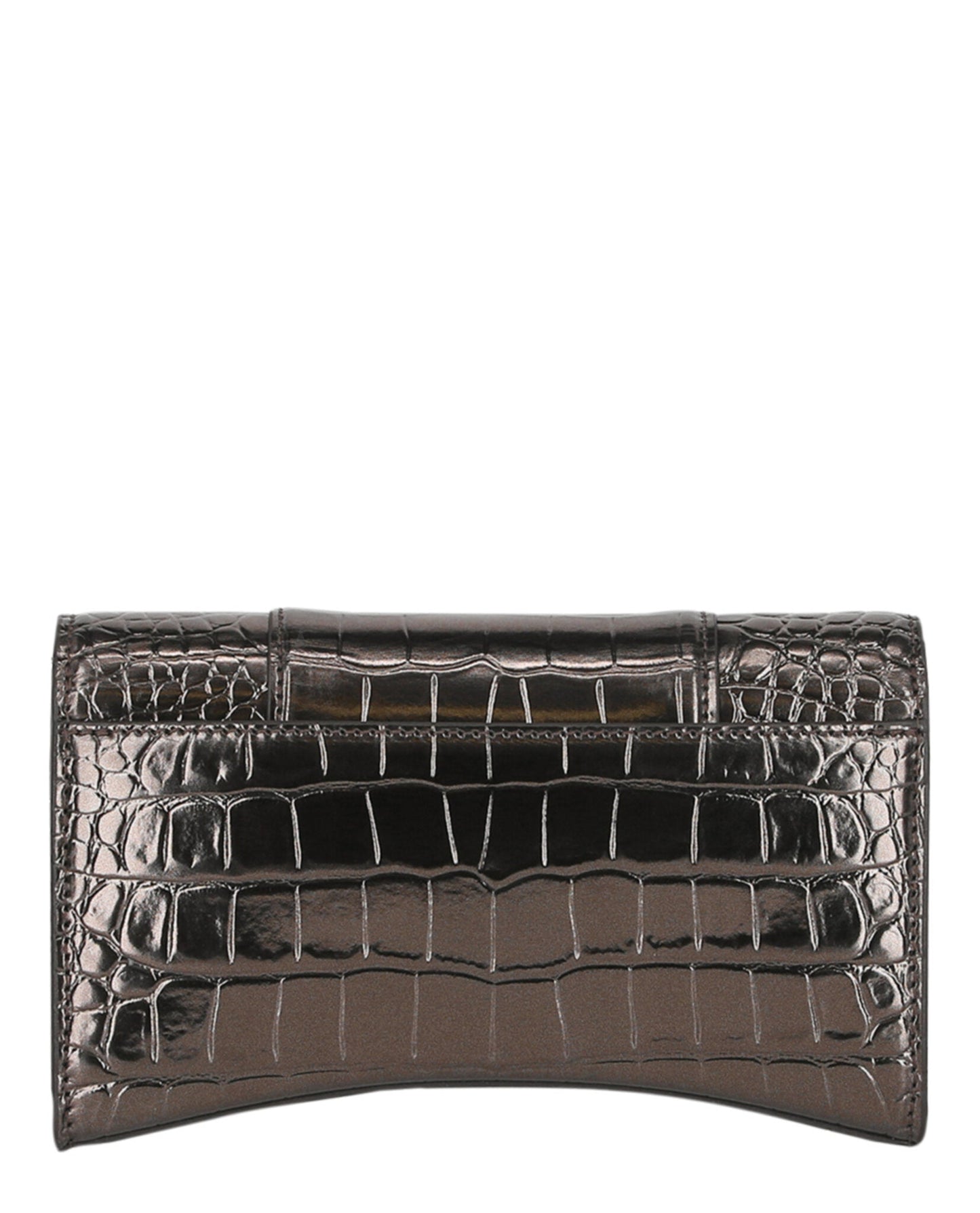 Balenciaga Croc Embossed Hourglass Wallet On Chain Womens 6560502-AAJ7-2564