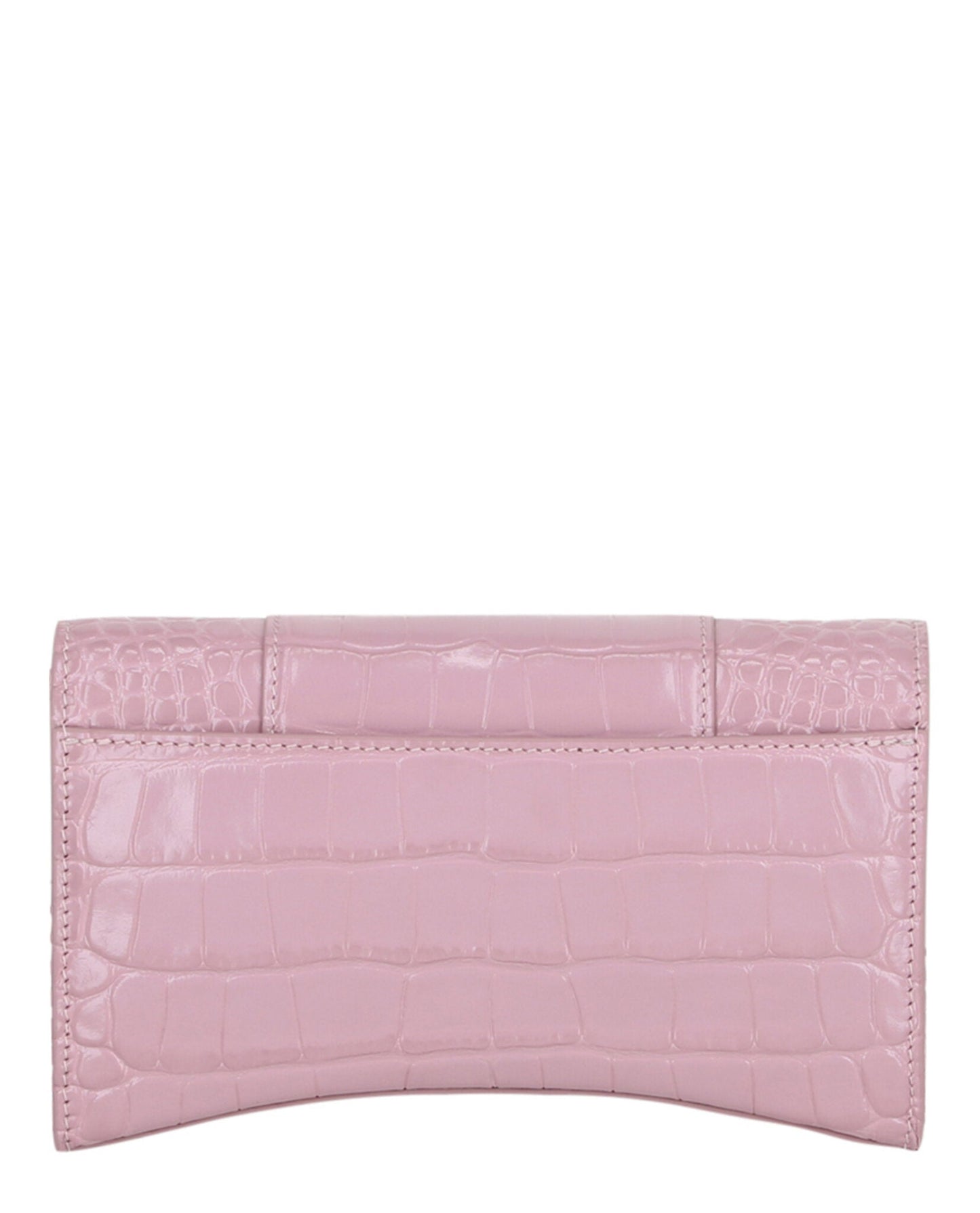 Balenciaga Croc Embossed Hourglass Wallet On Chain Womens 6560501-LR6Y-6904