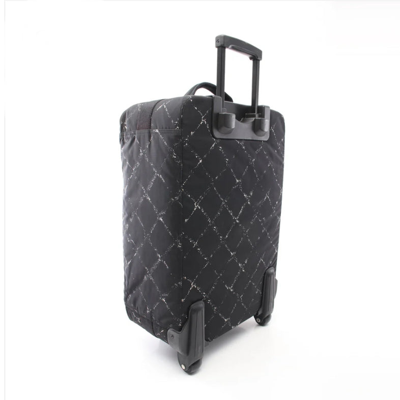Chanel Black Canvas Luggage with Lock & Key Size 54