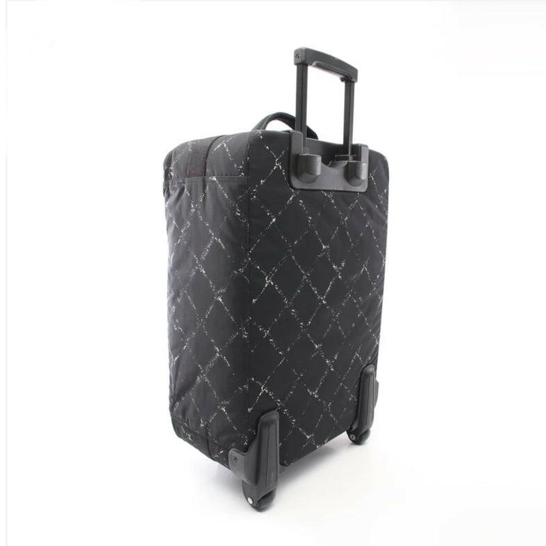 Chanel Black Canvas Luggage with Lock & Key Size 54