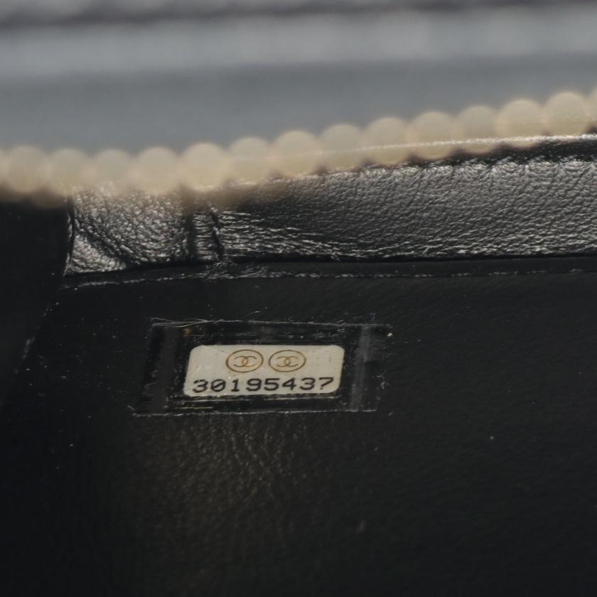 Chanel CC Figley Lambskin WAY Chain Shoulder Bag Black Gold Hardware